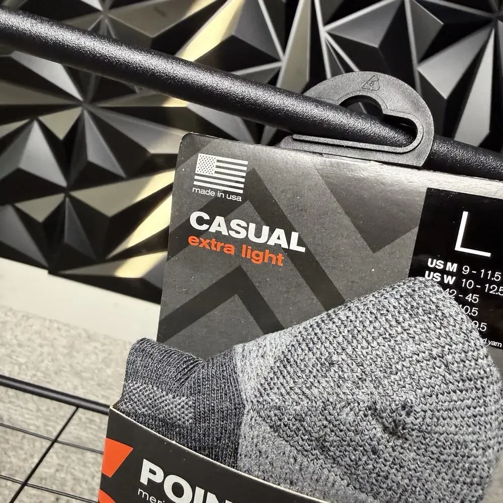 Point6 Merino Wool Socks Casual Extra Light Gray